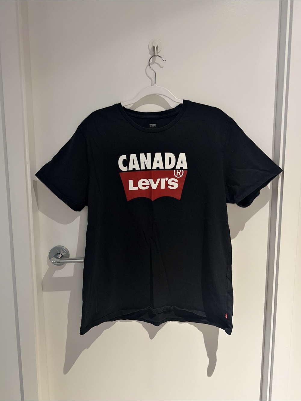 Levi's Black Tee with Red Canada Logo